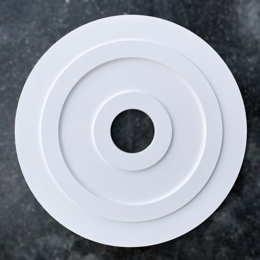 Розетка гіпсова гладка у сучасному стилі р-1018 б, Ø660