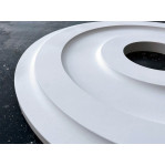 Розетка гіпсова гладка у сучасному стилі р-1018, Ø560