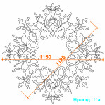 Набірна розетка Нр-Інд. 11-а Ø1150 мм. 