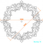 Наборная розетка Нр-инд. 14 Ø1600 мм. 