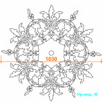 Наборная розетка Нр-инд. 18 Ø1030 мм. 