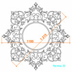 Набірна розетка Нр-Інд. 22 Ø1180 мм.