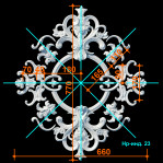 Набірна розетка Нр-Інд. 23   h770х640 мм.