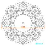 Набірна розетка Нр-Інд. 5   Ø1450 мм