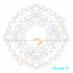 Наборная розетка Нр-инд. 6 Ø1570 мм. 
