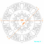 Набірна розетка Нр-Інд. 8 Ø1640 мм. 