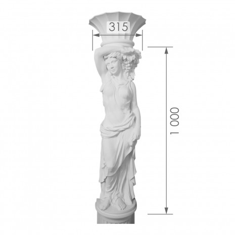 Каріатида з гіпсу Кр-16