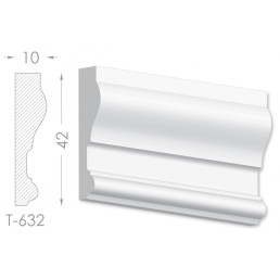 Тяга, молдинг з гіпсу т-632