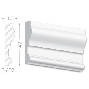 Тяга, молдинг из гипса т-632