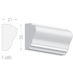 Тяга, молдинг з гіпсу т-680