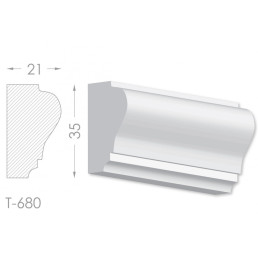 Тяга, молдинг з гіпсу т-680