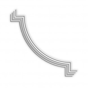 Декоративный угол у-21 h135х135мм