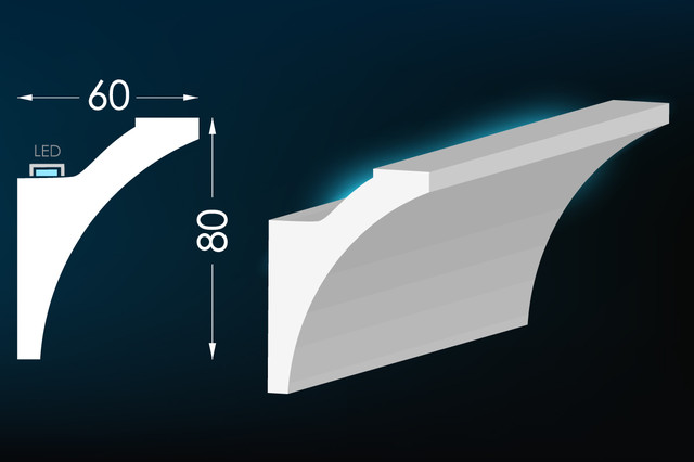 карниз для скрытого освещения Тс-4 купить украина
