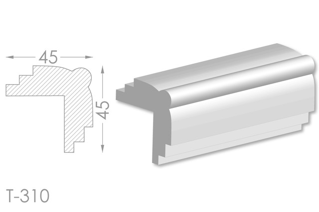 тяга из гипса т-310 для декорирования стен